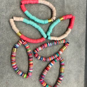 Set of 6 Espacio bracelets
